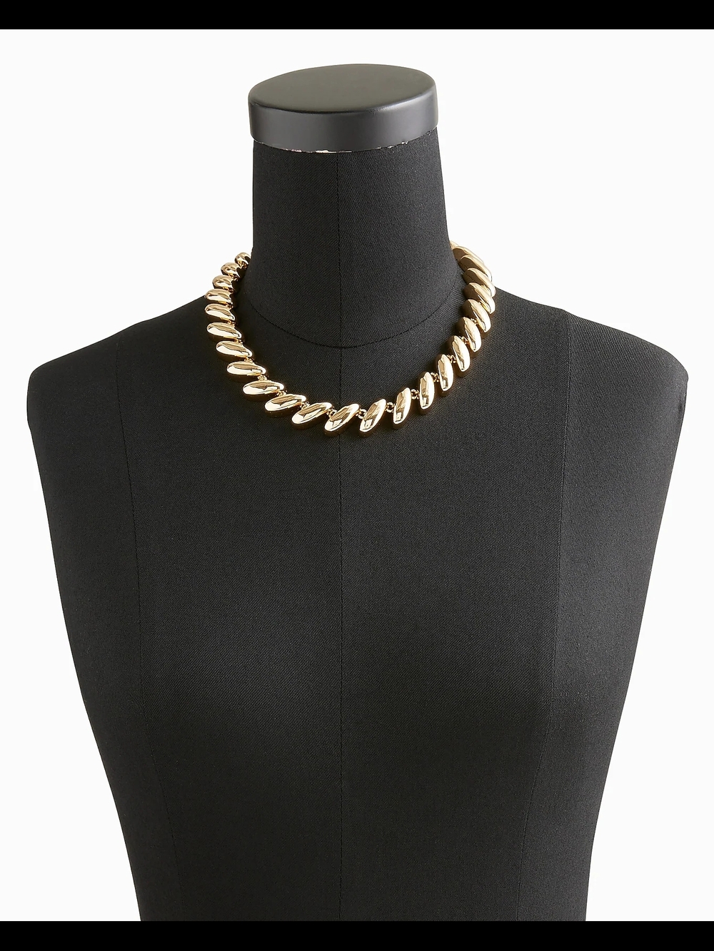 J. Crew Spiral Chain Statement Necklace, Gold - Picture 2 of 5